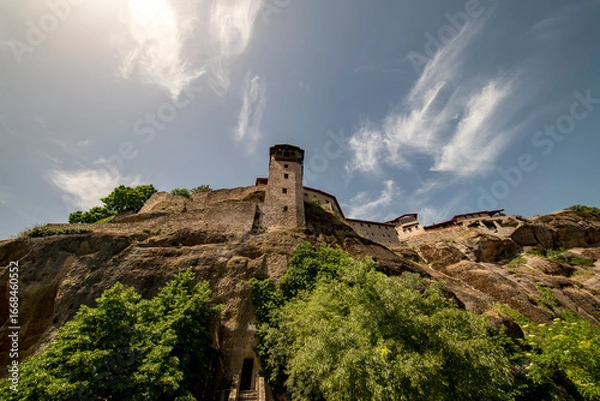 Obraz Meteora in Greece with monasteries and dramatic rock formations