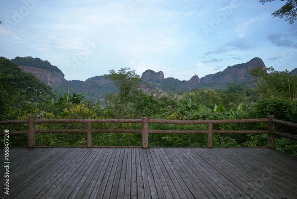 Obraz At a certain scenic spot on Danxia Mountain