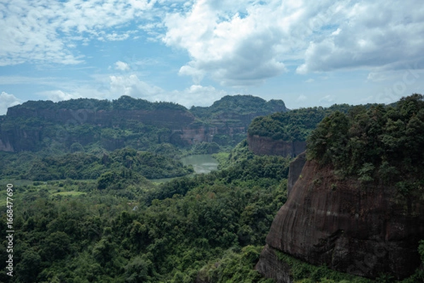 Obraz At a certain scenic spot on Danxia Mountain