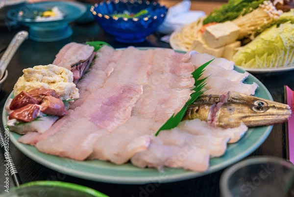 Fototapeta 【#淡路島】ハモのしゃぶしゃぶ