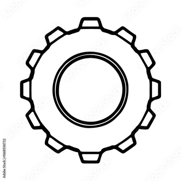 Fototapeta Processing / Optimization / Workflow – Settings Gear