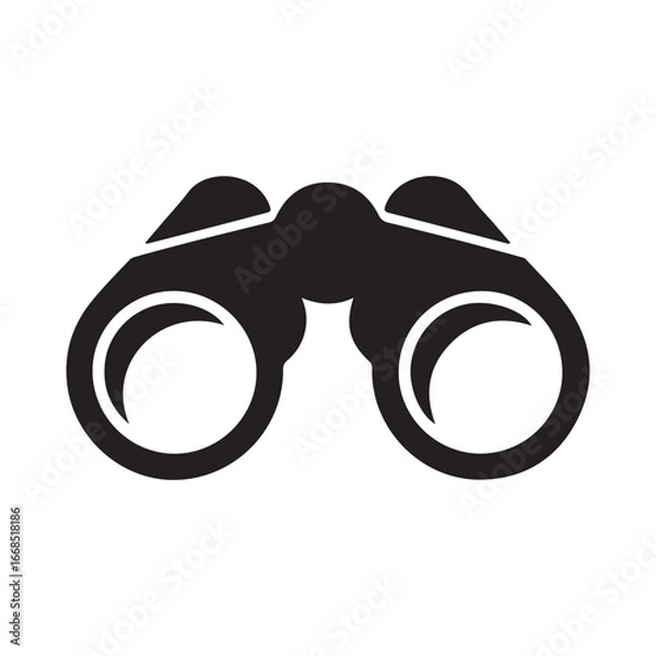 Obraz binoculars icon isolated on white background