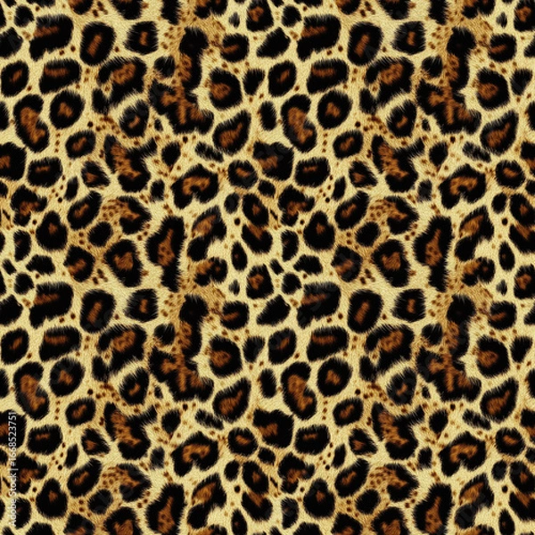 Obraz seamless pattern: spots on leopard skin, seamless background.