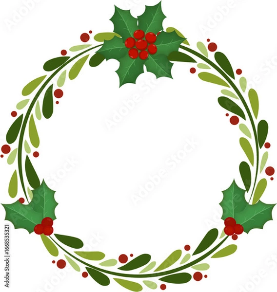 Obraz Cute Christmas  elements  for december