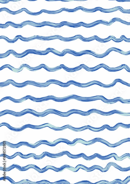 Obraz blue Wavy Line Abstract Backgrounds colorful lines background 