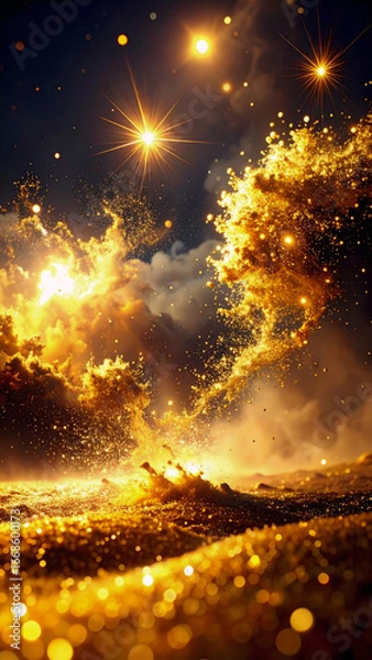 Obraz 金粉の幻想空間