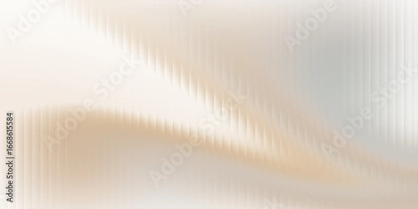 Fototapeta A soft, flowing abstract background with vertical lines and a gentle gradient of cream and beige tones