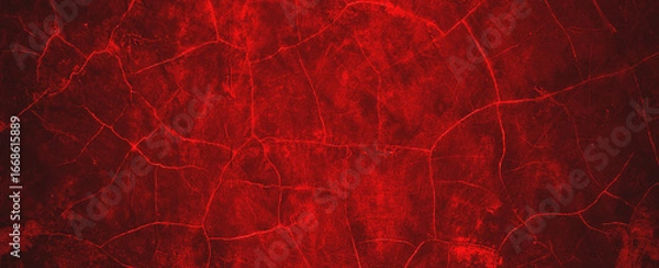 Fototapeta Dark red background with faint thin white cracks, suitable for halloween or horrorthemed designs, adding a spooky touch to projects.