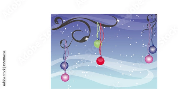 Obraz Weihnachtskugeln