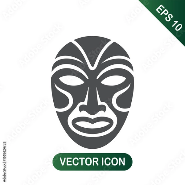 Obraz Abstract Tribal Mask Icon