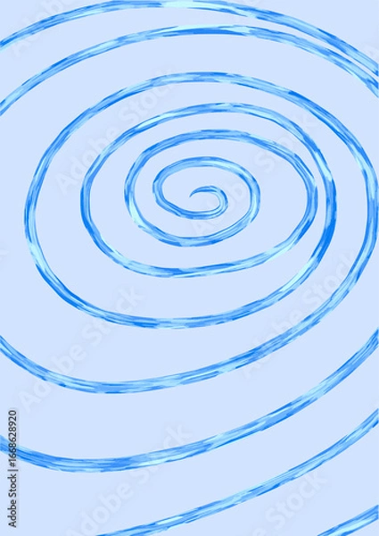 Obraz spiral blue lines abstract background 