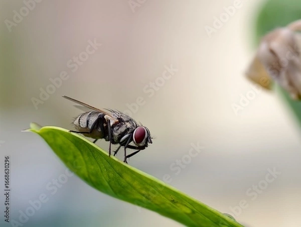 Obraz fly on leaf