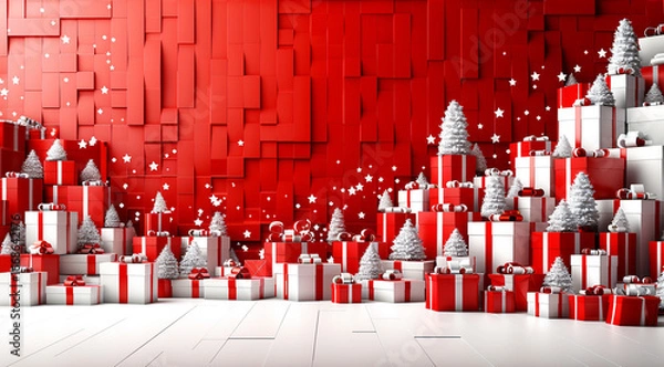 Obraz 3d render of a group of people