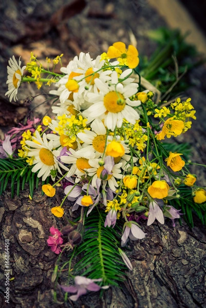 Fototapeta Wildflowers bouquet