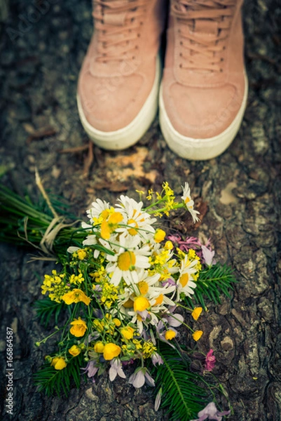 Fototapeta Wildflowers bouquet