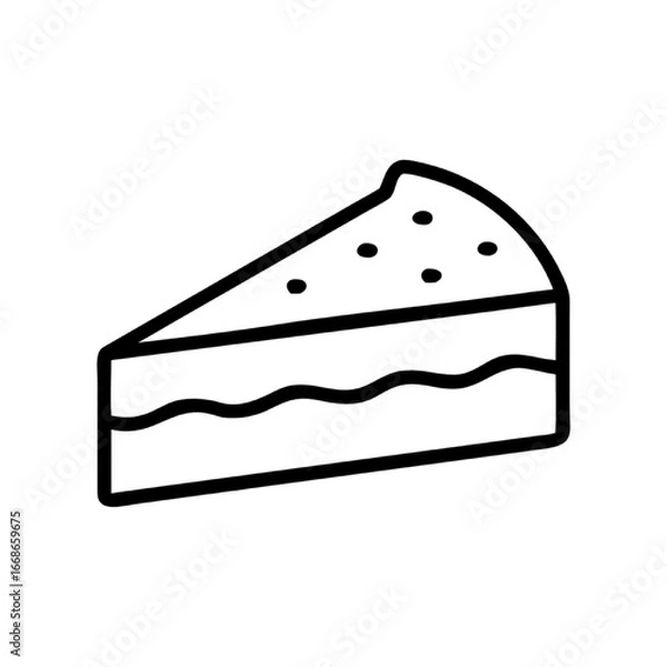 Fototapeta Iconic Triangular Pizza Slice with Classic Toppings, A Delicious Food Art Representation