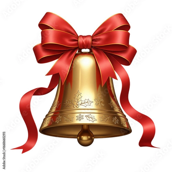 Obraz christmas bells isolated on empty background