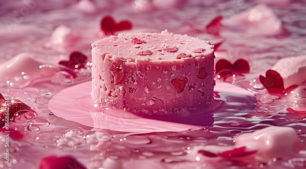 Fototapeta strawberry and chocolate cake