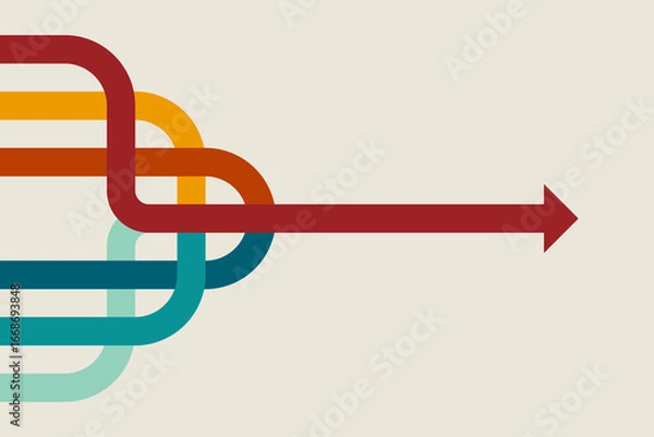 Fototapeta Abstract arrow direction. Business investment to success. financial data graph strategy. Technology background. High speed.