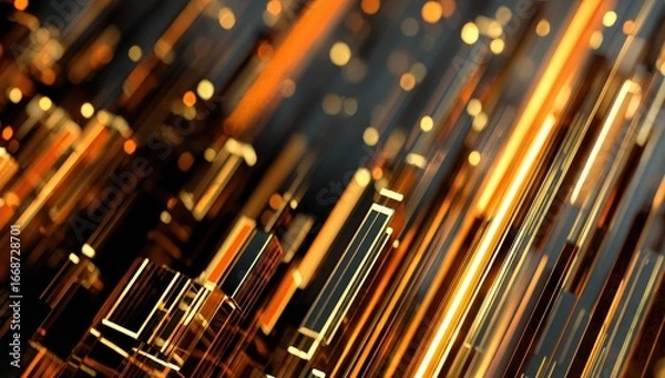 Obraz Abstract digital city