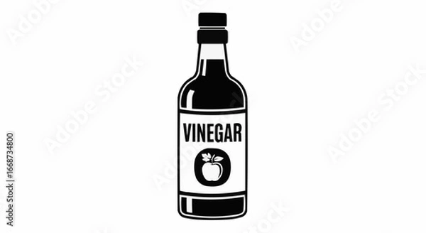 Fototapeta Apple Cider Vinegar Bottle Graphic