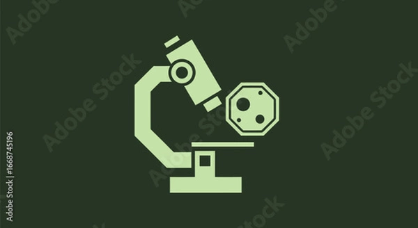 Fototapeta Microscope and Sample Analysis.