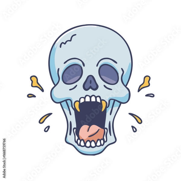 Obraz screaming-skull