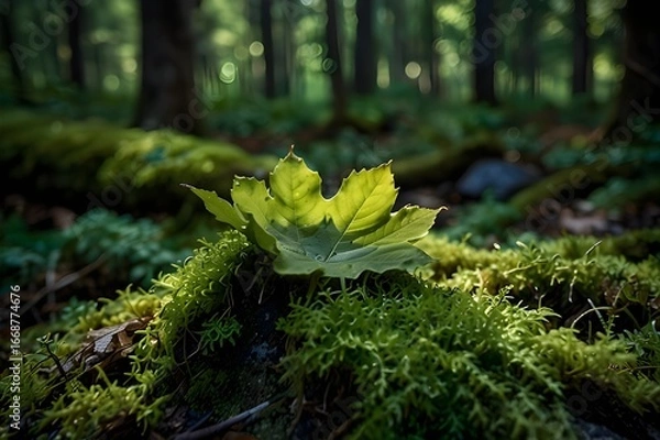 Fototapeta moss on the tree