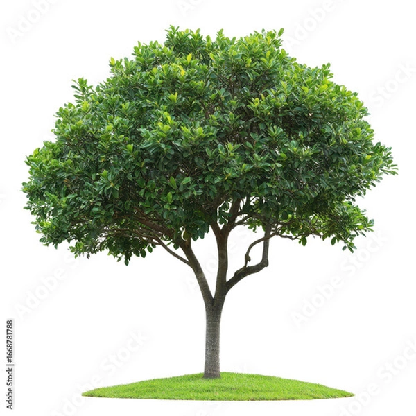 Fototapeta tree Majestic white oak tree isolated on transparent background