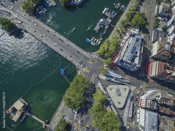 Obraz Central & Quaibrücke, Zürich
