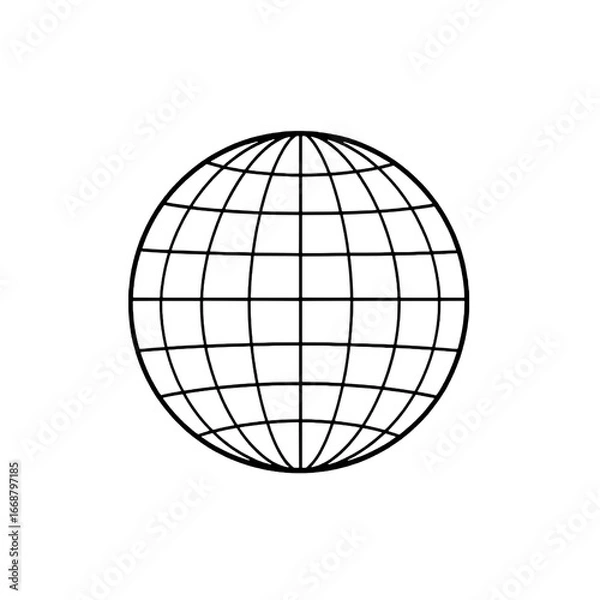 Obraz Serene Minimalist Globe Exploration