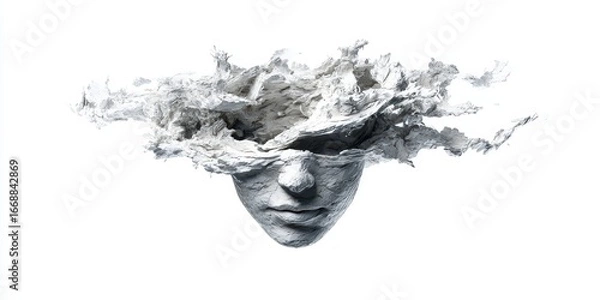 Fototapeta Surreal Representation of Thought and Imagination