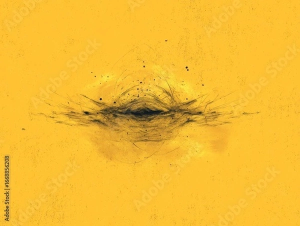Fototapeta Abstract Yellow Design with Dynamic Linear Patterns