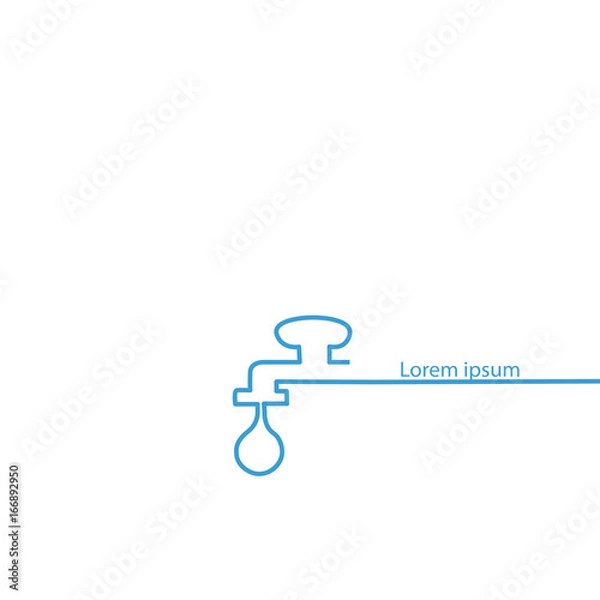 Obraz Water drop logo