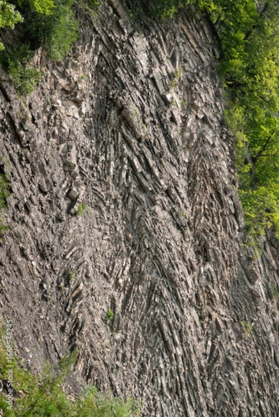 Fototapeta Stone texture. Close-up of the rock. Vertical arrangement