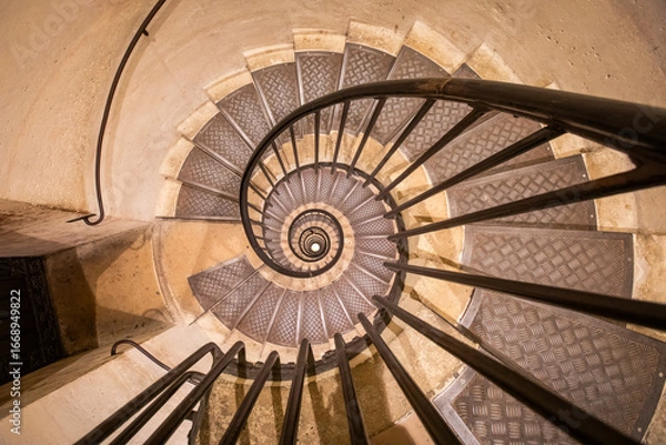 Obraz Spiral staircase in Paris