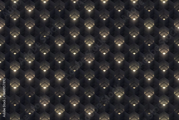 Obraz Abstract Pattern of Nighttime Lights.