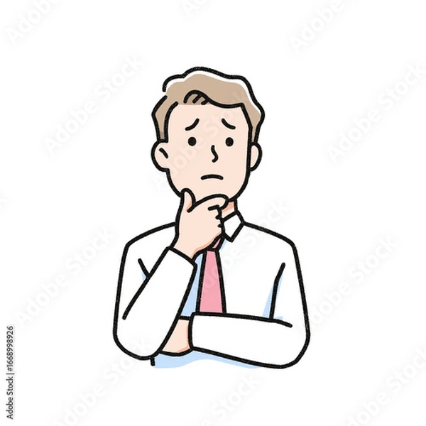 Obraz 悩めるビジネスマン