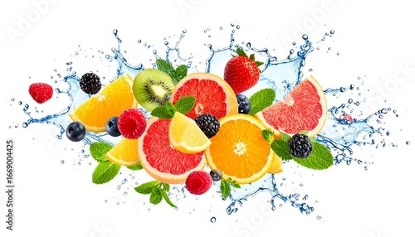 Fototapeta Fresh Fruit Splash.