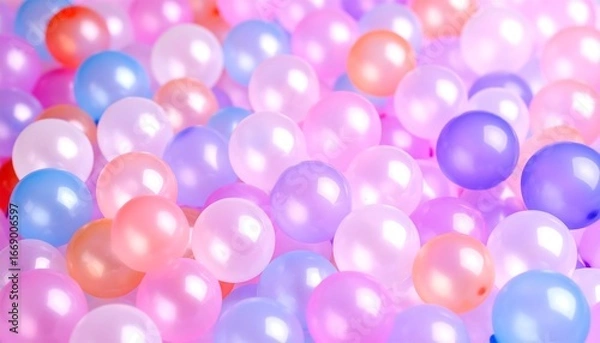 Obraz Pastel Balloons Background Texture.