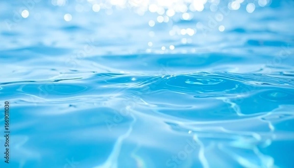 Obraz Sparkling Blue Water Surface Texture.