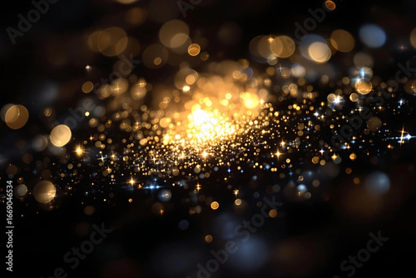Obraz golden shining glitter background