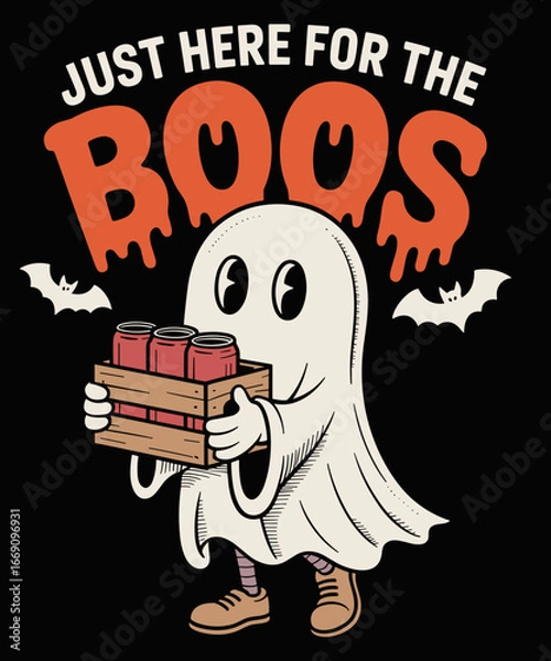 Obraz Just Here For The Boos Funny Ghost