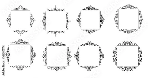 Fototapeta Vintage baroque frame