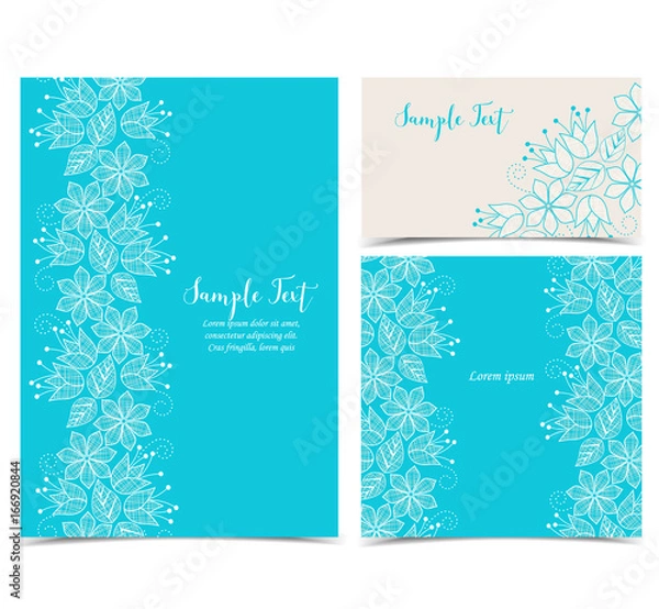 Obraz Floral greeting cards