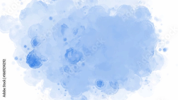 Obraz Blue watercolor background with copyspace for your design. vector.