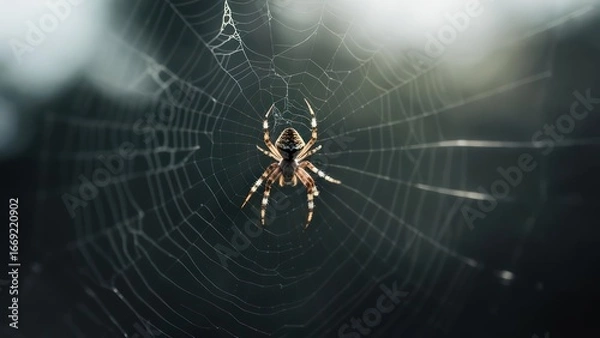 Fototapeta Spider in its web