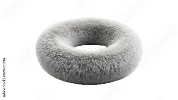 Obraz plush ring shape on white background