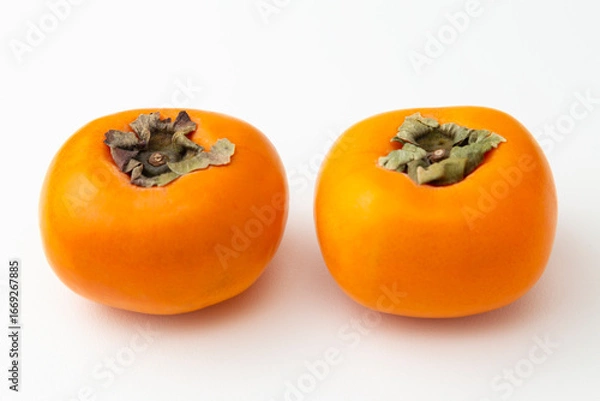 Fototapeta 柿　白バック