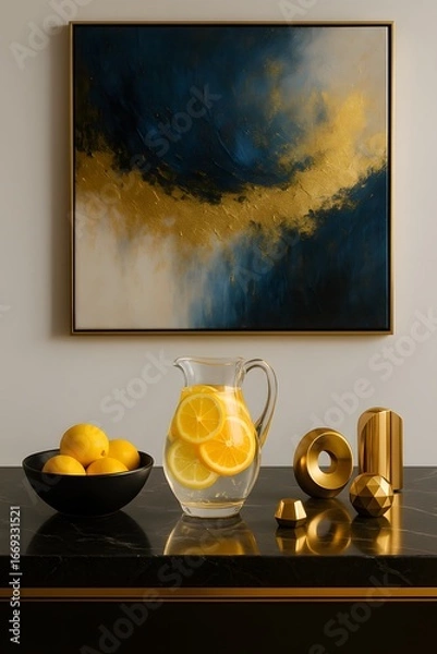 Obraz still life with lemon